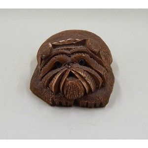 Artesania Rinconada Ceramic Bulldog Figurine Signed Uruguay